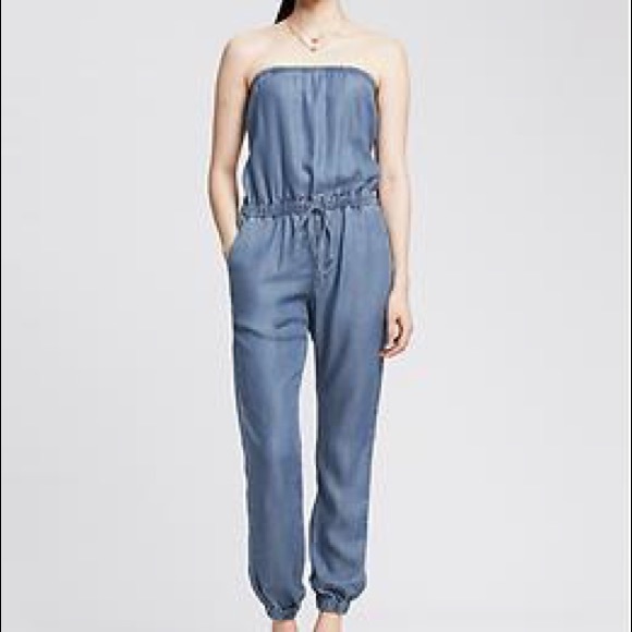 Banana Republic Denim Jumpsuit Factory 
